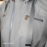 Suraya Leather Hooded Biker Jacket