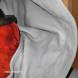 Suraya Leather Hooded Biker Jacket