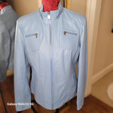 Suraya Leather Hooded Biker Jacket