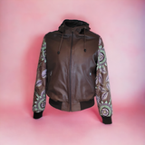 Kasba Hooded Leather Bomber
