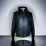 Kasba Hooded Leather Bomber