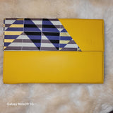 Leather Print Mix Clutch