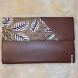 Leather Print Mix Clutch