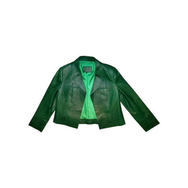 Ilham Leather Cropped Jacket
